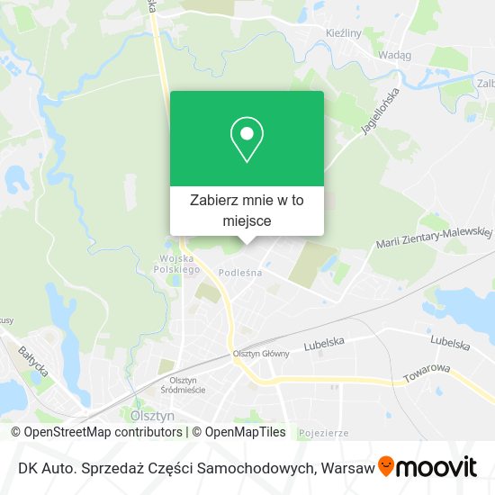 Mapa DK Auto. Sprzedaż Części Samochodowych