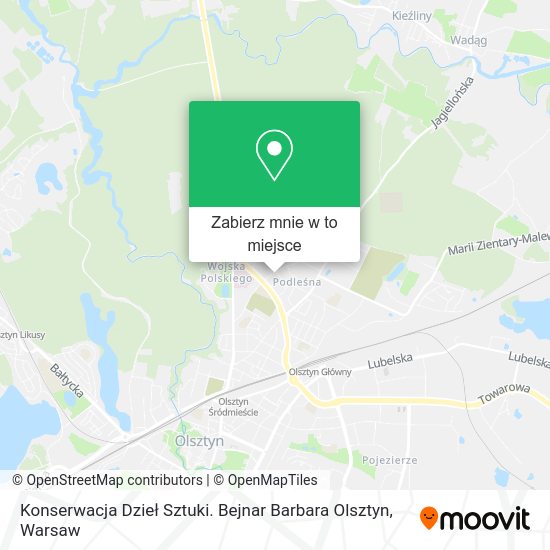 Mapa Konserwacja Dzieł Sztuki. Bejnar Barbara Olsztyn