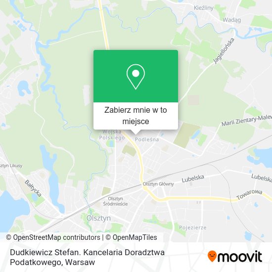 Mapa Dudkiewicz Stefan. Kancelaria Doradztwa Podatkowego