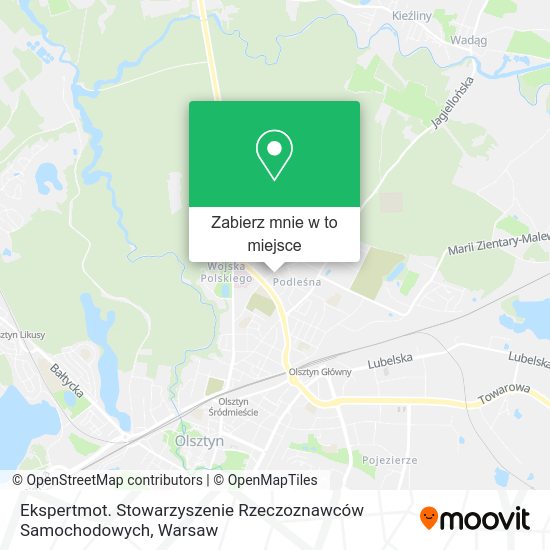 Mapa Ekspertmot. Stowarzyszenie Rzeczoznawców Samochodowych