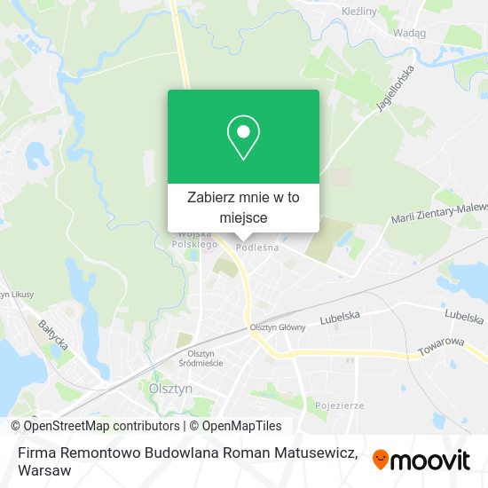 Mapa Firma Remontowo Budowlana Roman Matusewicz