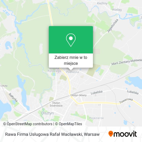 Mapa Rawa Firma Usługowa Rafał Wacławski