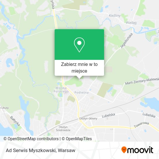 Mapa Ad Serwis Myszkowski