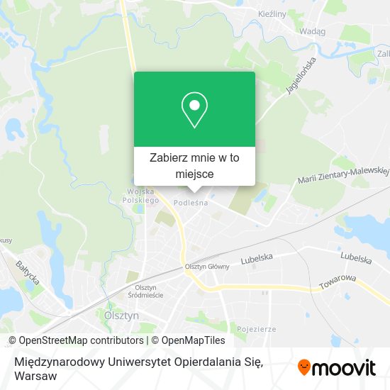 Mapa Międzynarodowy Uniwersytet Opierdalania Się