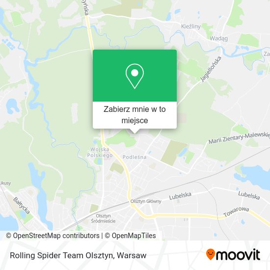 Mapa Rolling Spider Team Olsztyn