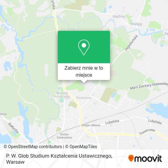 Mapa P. W. Glob Studium Kształcenia Ustawicznego