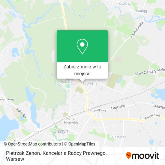 Mapa Pietrzak Zenon. Kancelaria Radcy Prawnego