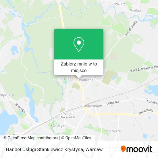 Mapa Handel Usługi Stankiewicz Krystyna