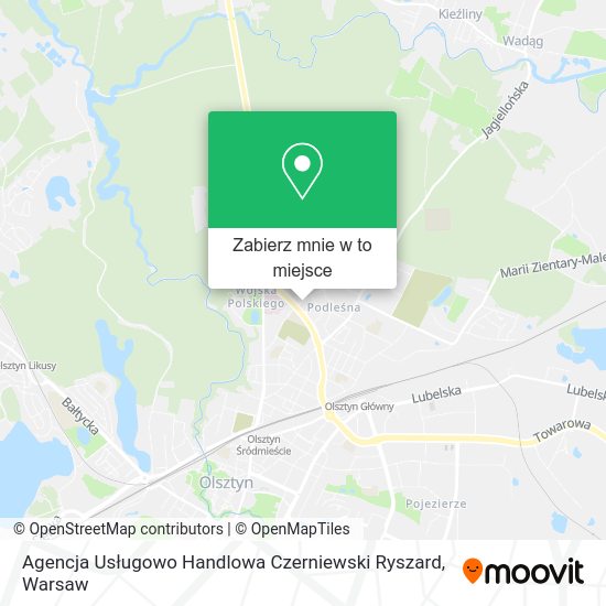 Mapa Agencja Usługowo Handlowa Czerniewski Ryszard