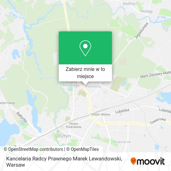 Mapa Kancelaria Radcy Prawnego Marek Lewandowski