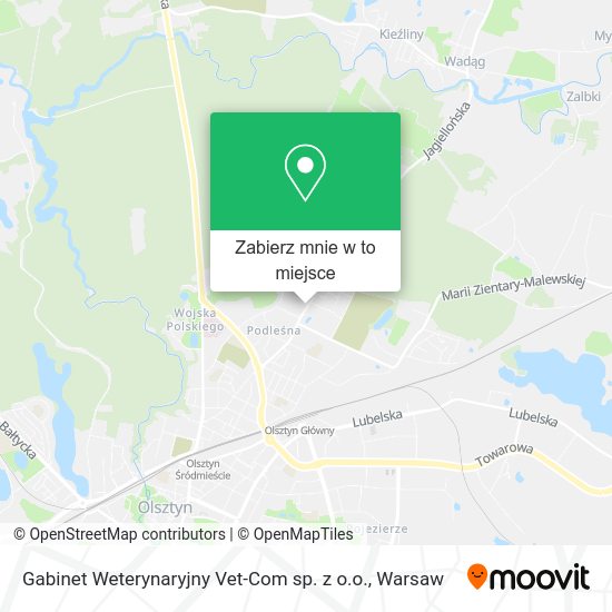 Mapa Gabinet Weterynaryjny Vet-Com sp. z o.o.