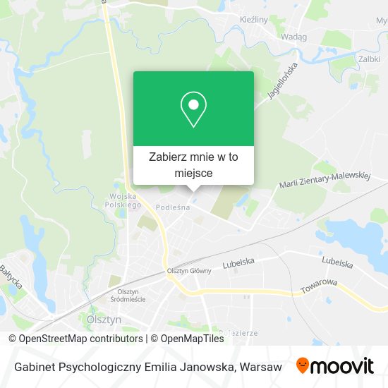 Mapa Gabinet Psychologiczny Emilia Janowska