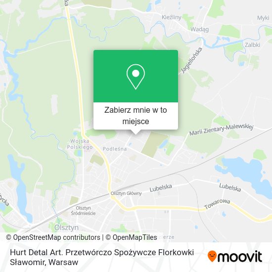 Mapa Hurt Detal Art. Przetwórczo Spożywcze Florkowki Sławomir