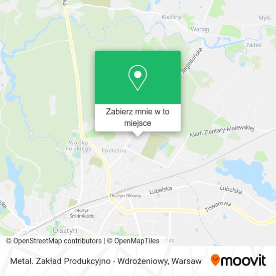 Mapa Metal. Zakład Produkcyjno - Wdrożeniowy