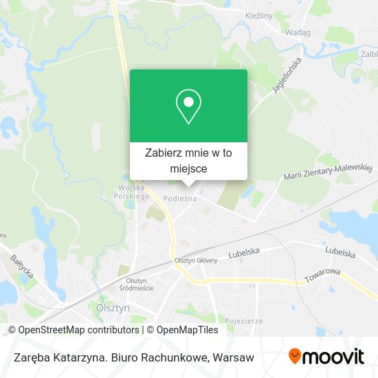 Mapa Zaręba Katarzyna. Biuro Rachunkowe