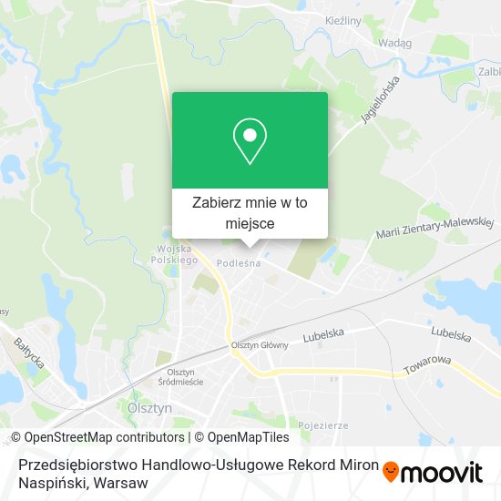 Mapa Przedsiębiorstwo Handlowo-Usługowe Rekord Miron Naspiński