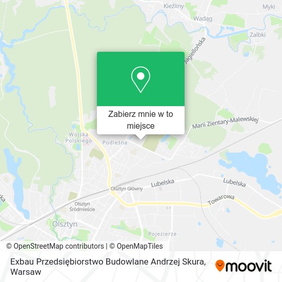 Mapa Exbau Przedsiębiorstwo Budowlane Andrzej Skura