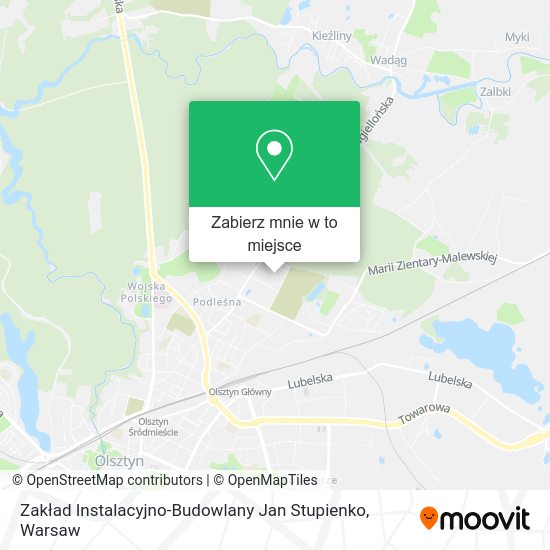 Mapa Zakład Instalacyjno-Budowlany Jan Stupienko