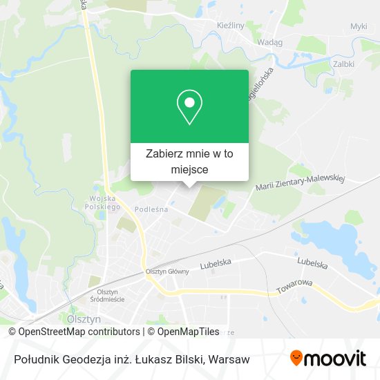 Mapa Południk Geodezja inż. Łukasz Bilski