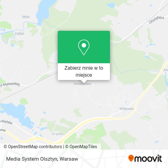 Mapa Media System Olsztyn