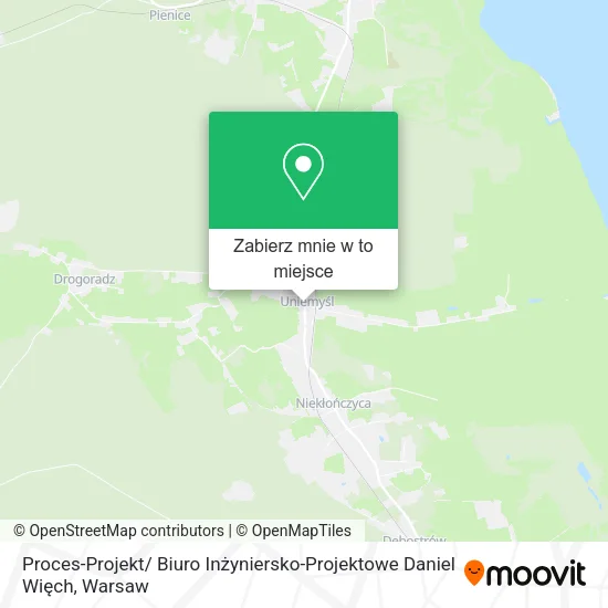 Mapa Proces-Projekt/ Biuro Inżyniersko-Projektowe Daniel Więch