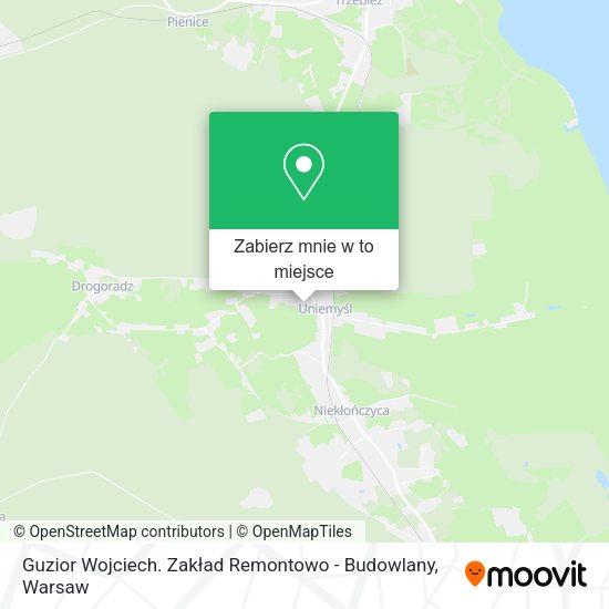 Mapa Guzior Wojciech. Zakład Remontowo - Budowlany