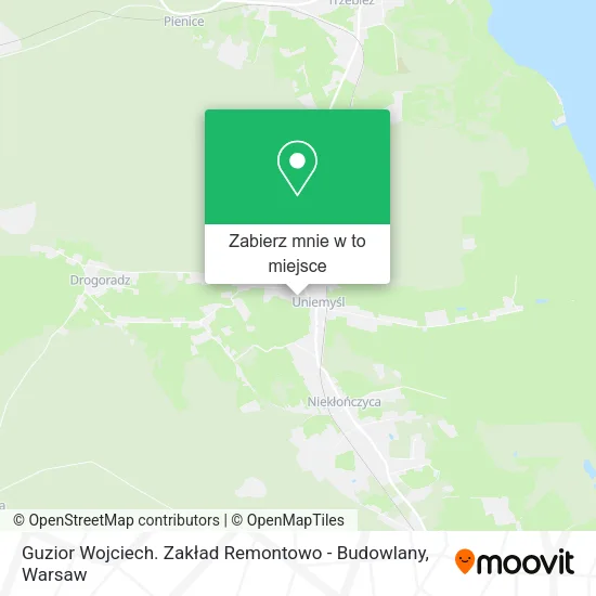 Mapa Guzior Wojciech. Zakład Remontowo - Budowlany