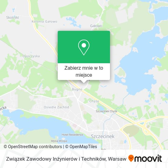 Mapa Związek Zawodowy Inżynierów i Techników