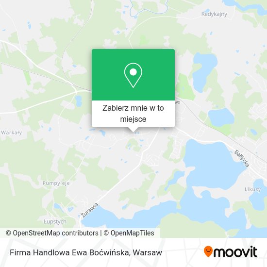 Mapa Firma Handlowa Ewa Boćwińska