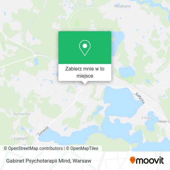 Mapa Gabinet Psychoterapii Mind