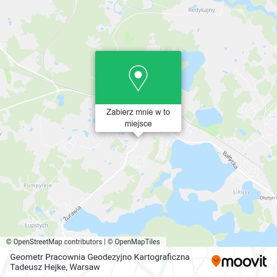 Mapa Geometr Pracownia Geodezyjno Kartograficzna Tadeusz Hejke