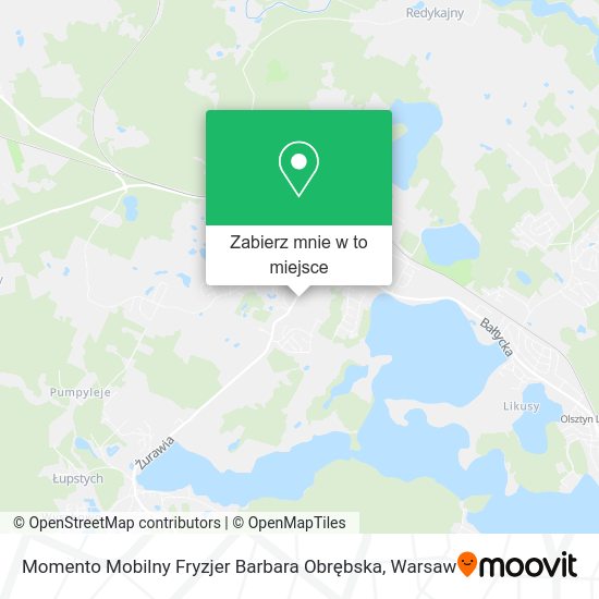 Mapa Momento Mobilny Fryzjer Barbara Obrębska