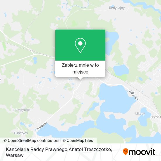 Mapa Kancelaria Radcy Prawnego Anatol Treszczotko