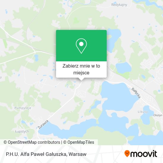 Mapa P.H.U. Alfa Paweł Gałuszka