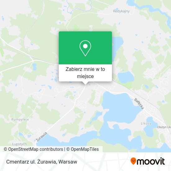 Mapa Cmentarz ul. Żurawia