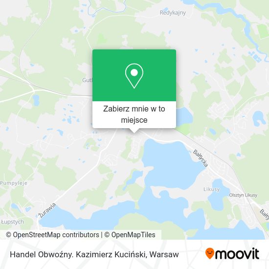 Mapa Handel Obwoźny. Kazimierz Kuciński