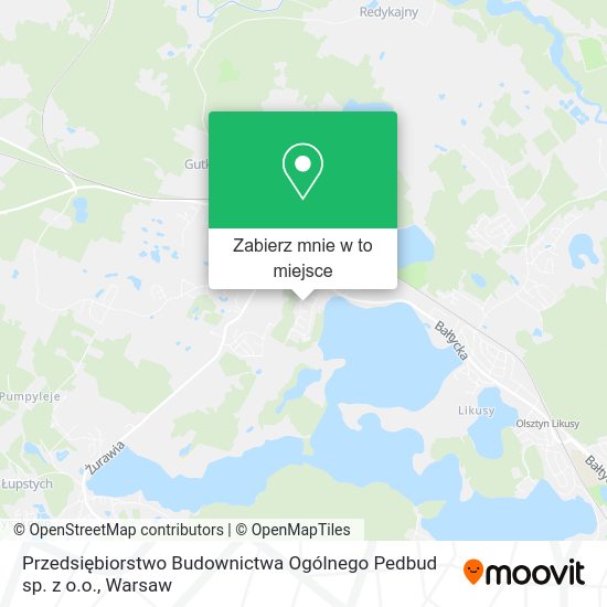 Mapa Przedsiębiorstwo Budownictwa Ogólnego Pedbud sp. z o.o.