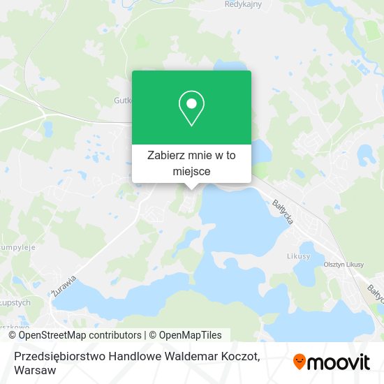 Mapa Przedsiębiorstwo Handlowe Waldemar Koczot