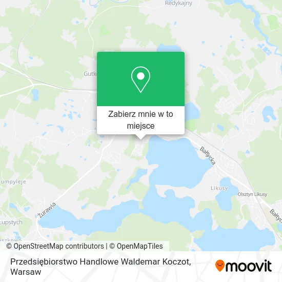 Mapa Przedsiębiorstwo Handlowe Waldemar Koczot