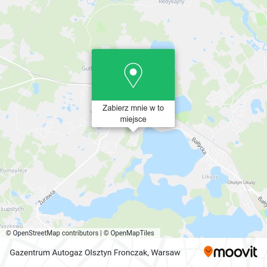 Mapa Gazentrum Autogaz Olsztyn Fronczak