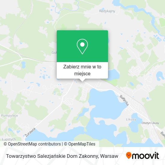 Mapa Towarzystwo Salezjańskie Dom Zakonny