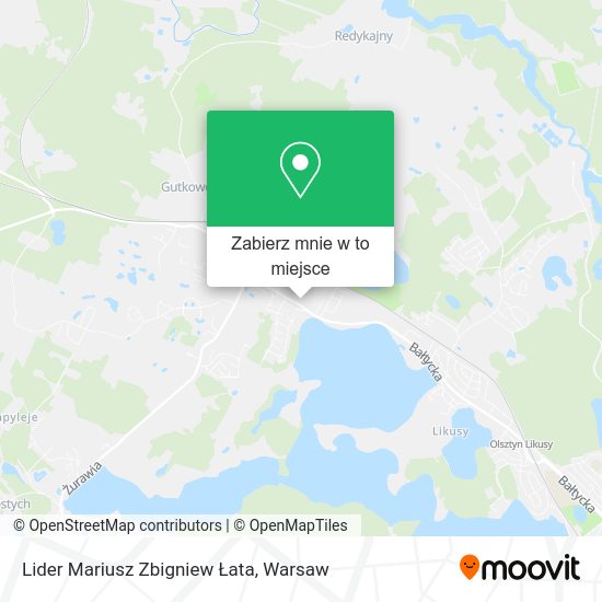 Mapa Lider Mariusz Zbigniew Łata