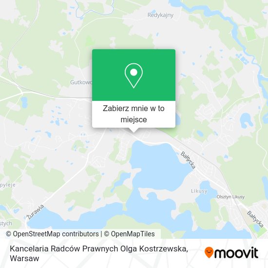 Mapa Kancelaria Radców Prawnych Olga Kostrzewska