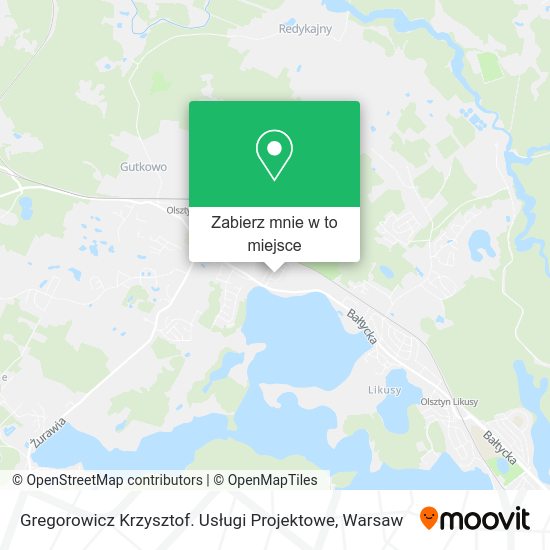 Mapa Gregorowicz Krzysztof. Usługi Projektowe