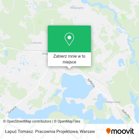 Mapa Łapuć Tomasz. Pracownia Projektowa