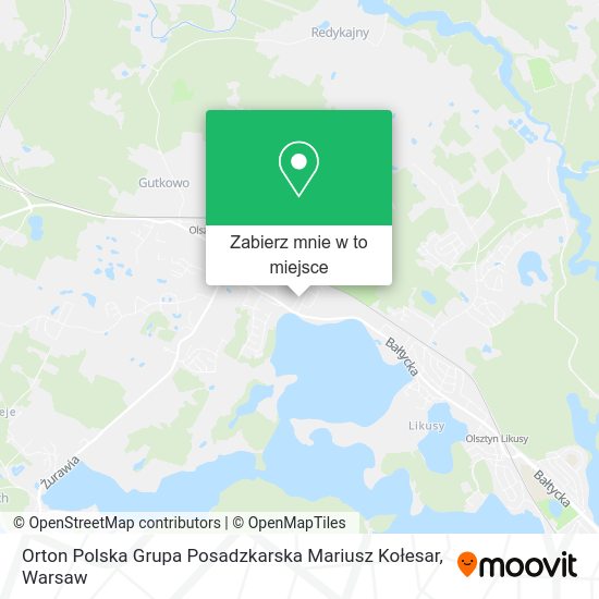 Mapa Orton Polska Grupa Posadzkarska Mariusz Kołesar