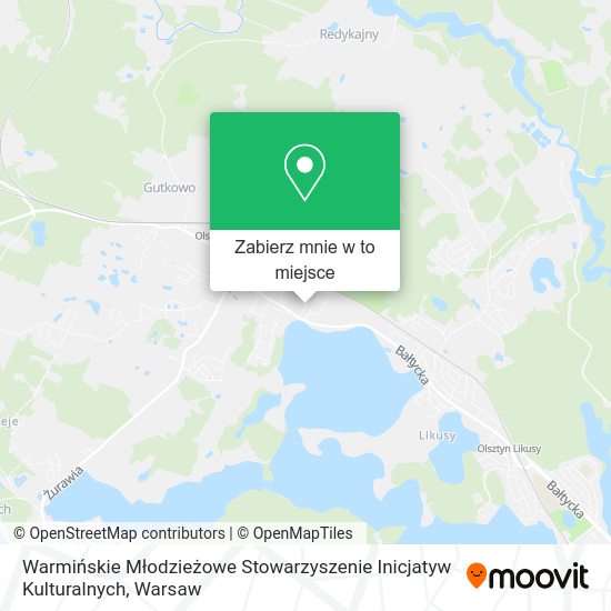 Mapa Warmińskie Młodzieżowe Stowarzyszenie Inicjatyw Kulturalnych