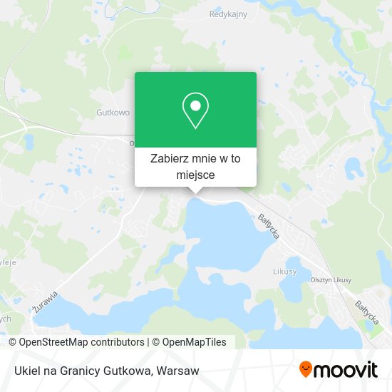 Mapa Ukiel na Granicy Gutkowa