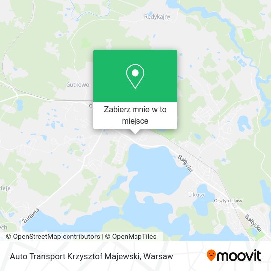 Mapa Auto Transport Krzysztof Majewski