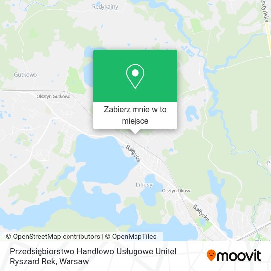 Mapa Przedsiębiorstwo Handlowo Usługowe Unitel Ryszard Rek